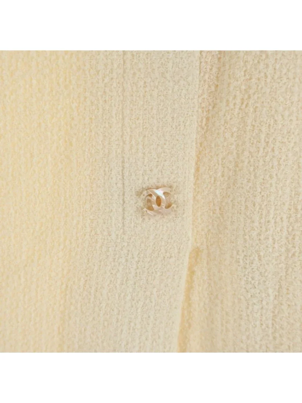 Chanel CC Logo Long Skirt Ivory 36